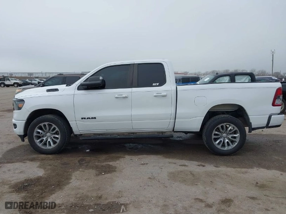 2021 Ram 1500 Big Horn with VIN 1C6SRFBT7MN834324, listed as a IAAI auction lot 41509753 with 120,321 mi miles. Bid and sale history available at carsss.com. Image 14.