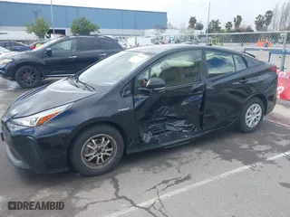 2019 Toyota Prius L Eco with VIN JTDKARFU8K3082503, listed as a IAAI auction lot 41809373 with 247,315 mi miles. Bid and sale history available at carsss.com. Image 6.