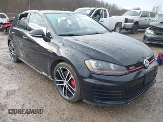 2017 Volkswagen Golf GTI S with VIN 3VW547AU5HM065033, listed as a IAAI auction lot 41461817 with 114,879 mi miles. Bid and sale history available at carsss.com. Image 1.