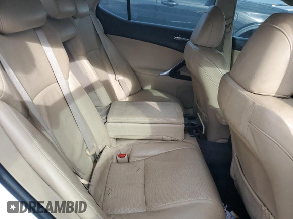 2008 Lexus IS 250 z VIN JTHBK262585065219, wystawiony jako Copart lot #56277515 z przebiegiem 233 780 mil mil oraz Szkoda całkowita • Salvage title. Historia ofert i sprzedaży dostępna na DreamBid. Obrazek 10.