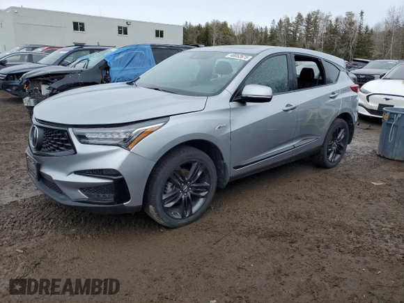 2021 Acura RDX w/A-Spec Package with VIN 5J8TC2H60ML803163, listed as a Copart auction lot 48052675 with 0 mi miles and Clean Title. Bid and sale history available at carsss.com. Image 1.