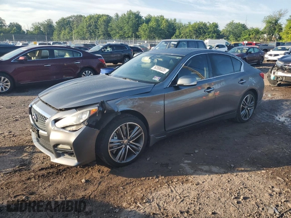 2015 Infiniti Q50 Sport with VIN JN1BV7AR2FM414563, listed as a Copart auction lot 62896535 with 133,924 mi miles and Salvage title. Bid and sale history available at DreamBid. Image 1.