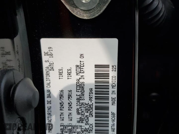 2020 Toyota Tacoma SR5 with VIN 3TMCZ5AN0LM299243, listed as a Copart auction lot 58818825 with 76,449 mi miles and Salvage title. Bid and sale history available at DreamBid. Image 12.