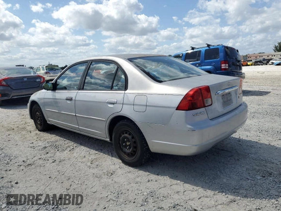 2003 Honda Civic LX with VIN 2HGES16563H568571, listed as a Copart auction lot 53802225 with 0 mi miles and Salvage Title. Bid and sale history available at carsss.com. Image 2.