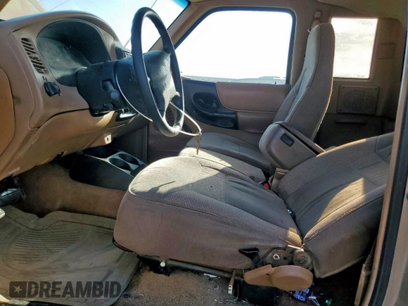 1996 Ford Ranger XL with VIN 1FTCR14U9TPA21656, listed as a Copart auction lot 57952415 with 159,530 mi miles and Salvage title. Bid and sale history available at DreamBid. Image 7.