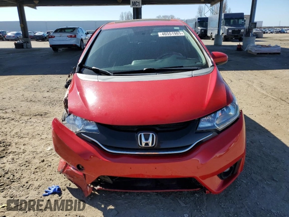 2015 Honda Fit EX-L with VIN 3HGGK5H82FM748725, listed as a Copart auction lot 46551985 with 144,586 mi miles and Salvage Title. Bid and sale history available at carsss.com. Image 5.