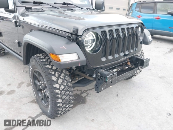 2021 Jeep Wrangler Unlimited Sport S with VIN 1C4HJXDN9MW822281, listed as a IAAI auction lot 41163183 with 23,665 mi miles and . Bid and sale history available at DreamBid. Image 6.