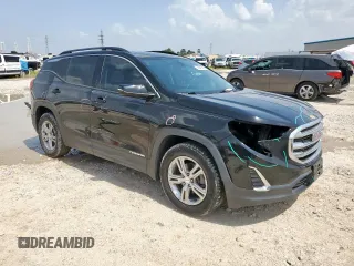 2019 GMC Terrain SLE with VIN 3GKALMEV4KL371695, listed as a Copart auction lot 63413825 with 75,437 mi miles and Salvage title. Bid and sale history available at DreamBid. Image 4.