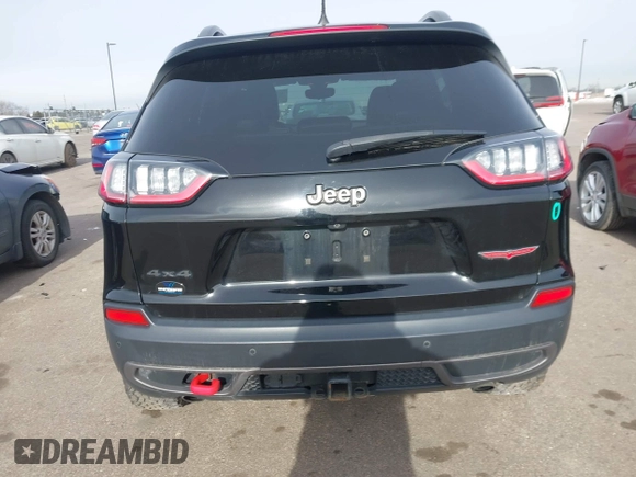 2019 Jeep Cherokee Trailhawk Elite with VIN 1C4PJMBX0KD395421, listed as a IAAI auction lot 41265048 with 70,070 mi miles. Bid and sale history available at carsss.com. Image 16.
