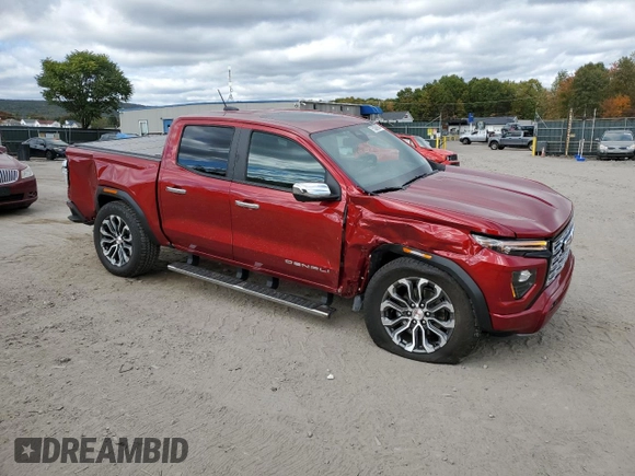 2023 GMC Canyon 4WD Denali with VIN 1GTP6FEK8P1175370, listed as a Copart auction lot 75209964 with 7,795 mi miles and Salvage Title. Bid and sale history available at carsss.com. Image 4.