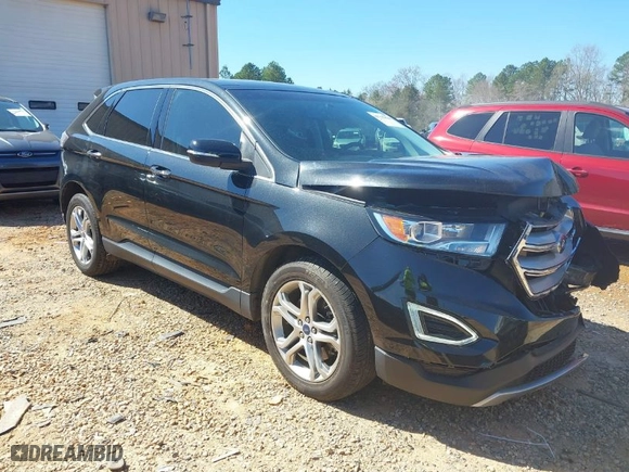 2015 Ford Edge Titanium with VIN 2FMTK4K90FBB54611, listed as a IAAI auction lot 41795828 with 148,223 mi miles. Bid and sale history available at carsss.com. Image 1.