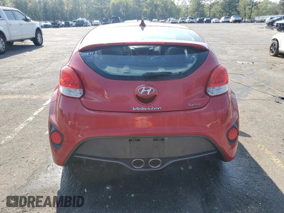 2016 Hyundai Veloster Turbo with VIN KMHTC6AE7GU262145, listed as a Copart auction lot 51283105 with Not provided miles and Salvage title. Bid and sale history available at DreamBid. Image 6.