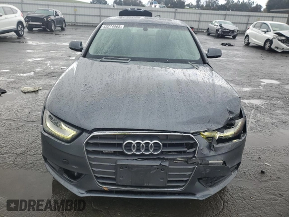 2013 Audi A4 Premium Plus with VIN WAUFFAFL9DN035464, listed as a Copart auction lot 49274865 with 78,274 mi miles and Salvage Title. Bid and sale history available at carsss.com. Image 5.