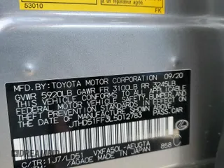 2020 Lexus LS with VIN JTHD51FF3L5012783, listed as a Copart auction lot 75930554 with 32,367 mi miles and Non Repairable. Bid and sale history available at carsss.com. Image 13.
