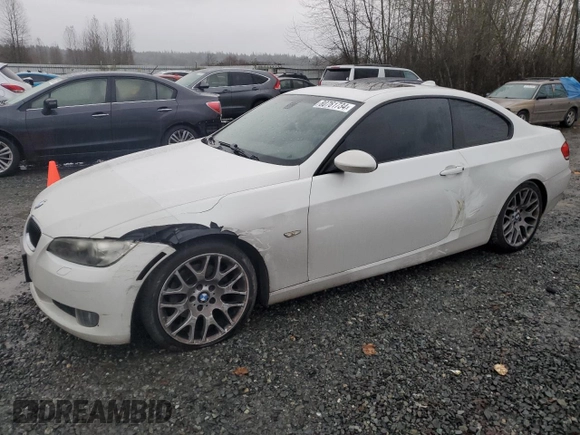 2009 BMW 3 Series 328i with VIN WBAWV13539PG07457, listed as a Copart auction lot 80761734 with 133,384 mi miles and Salvage Title. Bid and sale history available at carsss.com. Image 1.