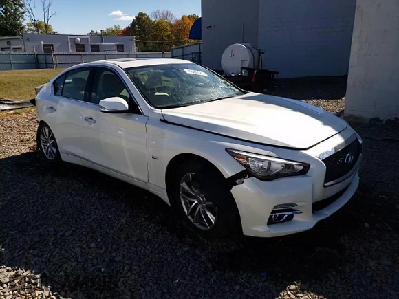 2017 Infiniti Q50 2.0t Sport with VIN JN1CV7AR3HM682433, listed as a Copart auction lot 74584124 with 69,467 mi miles and Salvage Title. Bid and sale history available at carsss.com. Image 14.