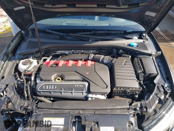 2019 Audi RS 3 with VIN WUABWGFF4KA906650, listed as a IAAI auction lot 42163296 with 36,235 mi miles and . Bid and sale history available at DreamBid. Image 10.