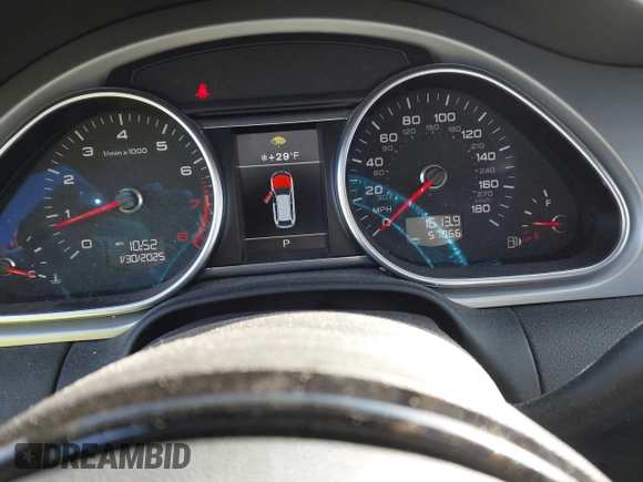 2015 Audi Q7 3.0T S line Prestige with VIN WA1DGAFEXFD001724, listed as a IAAI auction lot 41367612 with 57,066 mi miles. Bid and sale history available at carsss.com. Image 7.