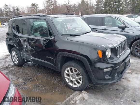 2021 Jeep Renegade 80th Anniversary z VIN ZACNJDBB4MPM79934, wystawiony jako IAAI lot #41654783 z przebiegiem 65 939 mil mil oraz . Historia ofert i sprzedaży dostępna na DreamBid. Obrazek 1.