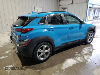 2022 Hyundai Kona SEL with VIN KM8K62ABXNU916683, listed as a Copart auction lot 44970635 with 35,543 mi miles and Salvage Title. Bid and sale history available at DreamBid. Image 3.
