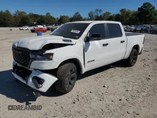 2025 Ram 1500 Big Horn with VIN 1C6RRFFG9SN515547, listed as a Copart auction lot 76939244 with 7,564 mi miles and Salvage Title. Bid and sale history available at carsss.com. Image 1.