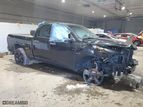 2018 Ram 1500 Express with VIN 1C6RR7FT9JS138995, listed as a Copart auction lot 84544174 with 0 mi miles and Salvage Title. Bid and sale history available at carsss.com. Image 4.