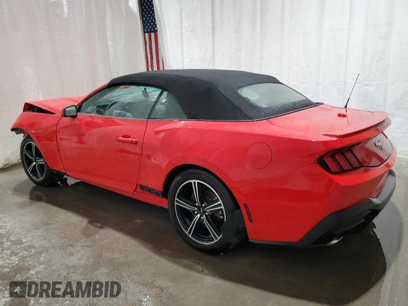 2025 Ford Mustang EcoBoost with VIN 1FAGP8UH8S5105888, listed as a Copart auction lot 50312035 with 0 mi miles and Clean Title. Bid and sale history available at carsss.com. Image 2.