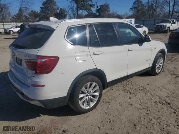 2017 BMW X3 sDrive28i with VIN 5UXWZ7C32H0V94776, listed as a Copart auction lot 42904945 with 144,258 mi miles and Salvage Title. Bid and sale history available at carsss.com. Image 3.