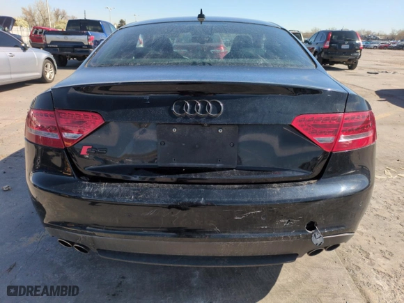 2012 Audi S5 Prestige with VIN WAUVVAFR5CA002163, listed as a Copart auction lot 53378985 with 124,105 mi miles and Salvage Title. Bid and sale history available at carsss.com. Image 6.