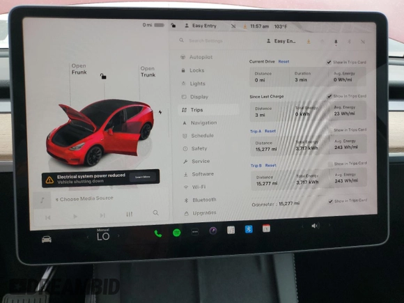 2024 Tesla Model Y с VIN 7SAYGDEDXRF008898, выставлен на аукционе Copart как лот 53741935 с пробегом 15 277 миль миль и Списание • Salvage title. История ставок и продаж доступна на DreamBid. Изображение 9.