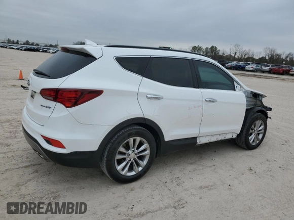 2017 Hyundai Santa Fe Sport 2.0T with VIN 5XYZU4LA8HG467065, listed as a Copart auction lot 45400075 with 119,113 mi miles and Salvage Title. Bid and sale history available at carsss.com. Image 3.