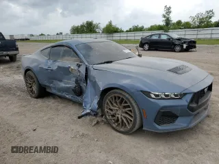 2024 Ford Mustang GT with VIN 1FA6P8CF9R5422018, listed as a Copart auction lot 53167825 with Not provided miles and Salvage title. Bid and sale history available at DreamBid. Image 4.