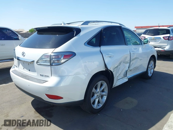 2010 Lexus RX 350 with VIN 2T2ZK1BA7AC036168, listed as a IAAI auction lot 42067547 with 93,930 mi miles. Bid and sale history available at carsss.com. Image 4.