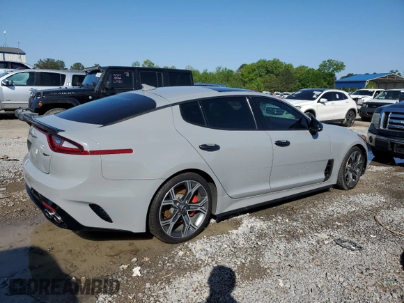 2018 Kia Stinger GT2 with VIN KNAE55LC7J6030490, listed as a Copart auction lot 51708105 with 98,548 mi miles and Salvage Title. Bid and sale history available at carsss.com. Image 3.