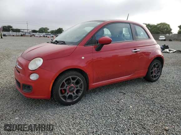 2012 FIAT 500 Sport z VIN 3C3CFFBRXCT384228, wystawiony jako Copart lot #59374635 z przebiegiem 150 869 mil mil oraz Czysty tytuł • Clean title. Historia ofert i sprzedaży dostępna na DreamBid. Obrazek 1.