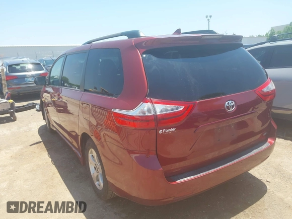 2018 Toyota Sienna LE Auto Access Seat with VIN 5TDKZ3DC9JS908806, listed as a IAAI auction lot 42457277 with 166,229 mi miles and . Bid and sale history available at DreamBid. Image 3.
