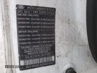 2012 Land Rover LR4 HSE z VIN SALAG2D44CA637666, wystawiony jako Copart lot #64628805 z przebiegiem 155 108 mil mil oraz Szkoda całkowita • Salvage title. Historia ofert i sprzedaży dostępna na DreamBid. Obrazek 13.