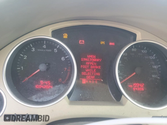 2007 Audi A4 2.0T z VIN WAUDF48H57K019155, wystawiony jako Copart lot #74383614 z przebiegiem 94 306 mil mil oraz Szkoda całkowita • Salvage title. Historia ofert i sprzedaży dostępna na DreamBid. Obrazek 9.