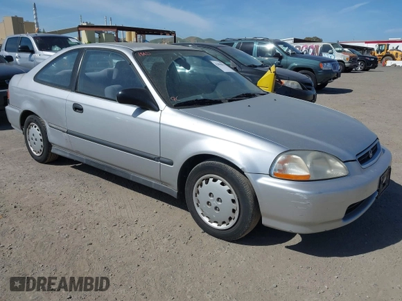 1997 Honda Civic DX with VIN 1HGEJ6220VL106203, listed as a IAAI auction lot 42098813 with 192,343 mi miles. Bid and sale history available at carsss.com. Image 1.