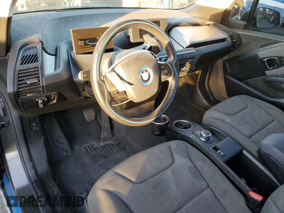 2019 BMW i3 with VIN WBY8P2C55KVE41549, listed as a Copart auction lot 87965355 with 91,312 mi miles and Salvage Title. Bid and sale history available at carsss.com. Image 8.