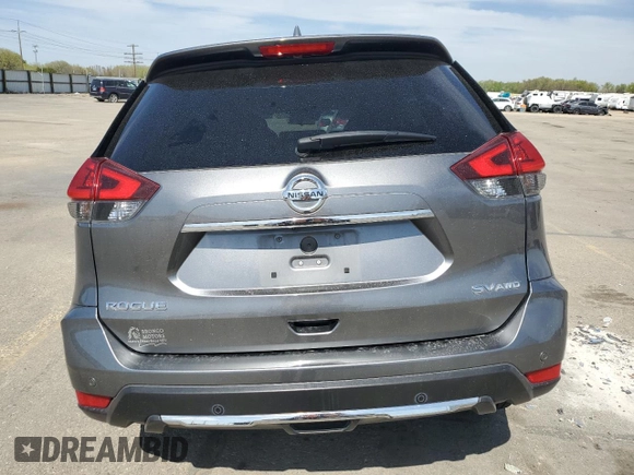 2019 Nissan Rogue SV with VIN JN8AT2MV3KW378220, listed as a Copart auction lot 53349015 with 60,812 mi miles and Salvage Title. Bid and sale history available at carsss.com. Image 6.