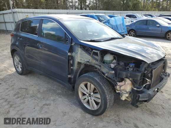 2017 Kia Sportage LX with VIN KNDPM3AC1H7166981, listed as a Copart auction lot 44185085 with 201,734 mi miles and Salvage Title. Bid and sale history available at DreamBid. Image 4.