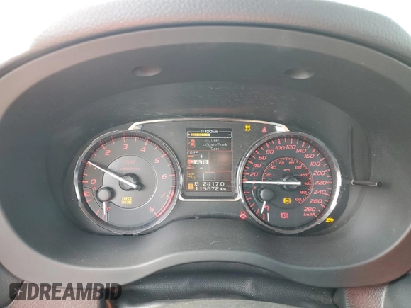 2017 Subaru WRX STI Limited with VIN JF1VA2Y61H9819605, listed as a Copart auction lot 73373914 with 115,672 mi miles and Clean Title. Bid and sale history available at carsss.com. Image 9.