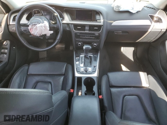 2013 Audi A4 Premium Plus with VIN WAUEFAFL8DN039856, listed as a Copart auction lot 44357595 with 0 mi miles and Salvage Title. Bid and sale history available at carsss.com. Image 8.