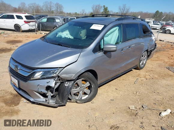 2019 Honda Odyssey EX-L z VIN 5FNRL6H70KB121473, wystawiony jako IAAI lot #41650693 z przebiegiem 77 605 mil mil oraz . Historia ofert i sprzedaży dostępna na DreamBid. Obrazek 17.