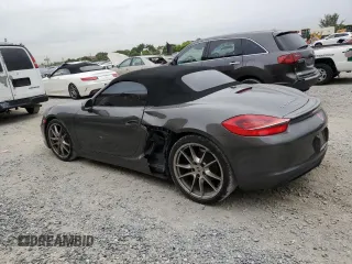 2014 Porsche Boxster z VIN WP0CA2A85EK120088, wystawiony jako Copart lot #61135784 z przebiegiem 24 667 mil mil oraz Szkoda całkowita • Salvage title. Historia ofert i sprzedaży dostępna na DreamBid. Obrazek 2.