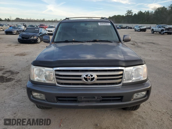 2006 Toyota Land Cruiser z VIN JTEHT05J962083786, wystawiony jako Copart lot #84696924 z przebiegiem 210 483 mil mil oraz Szkoda całkowita • Salvage title. Historia ofert i sprzedaży dostępna na DreamBid. Obrazek 5.
