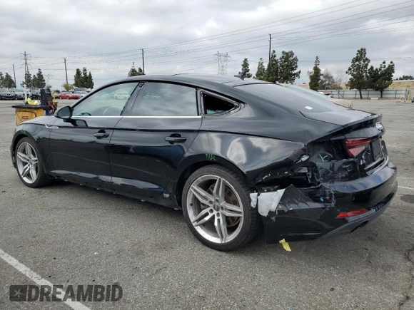 2018 Audi A5 Sportback Premium Plus z VIN WAUENCF54JA016870, wystawiony jako Copart lot #54835275 z przebiegiem 92 844 mil mil oraz Szkoda całkowita • Salvage title. Historia ofert i sprzedaży dostępna na DreamBid. Obrazek 2.
