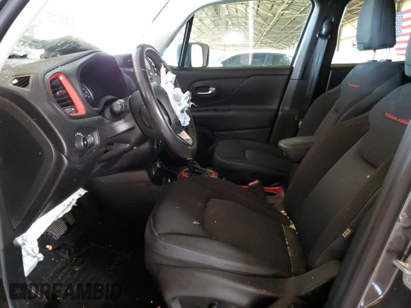 2016 Jeep Renegade Trailhawk with VIN ZACCJBCT2GPC99944, listed as a Copart auction lot 58159045 with Not provided miles and Salvage title. Bid and sale history available at DreamBid. Image 7.