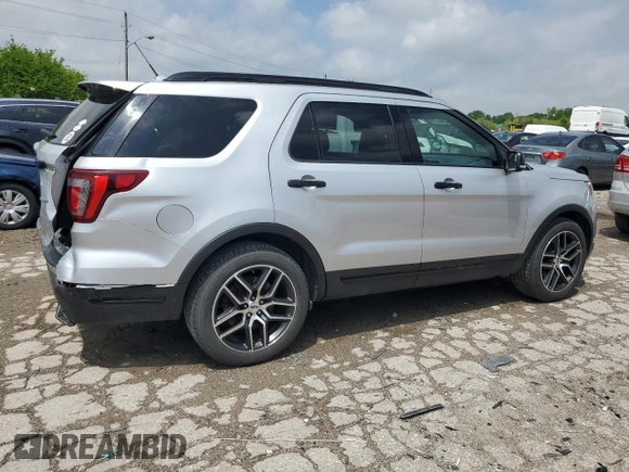 2019 Ford Explorer Sport with VIN 1FM5K8GT1KGB05117, listed as a Copart auction lot 56696505 with Not provided miles and Salvage title. Bid and sale history available at DreamBid. Image 3.